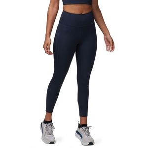 Girlfriend Collective High Rise 7/8 Leggings Sz Medium Navy Blue